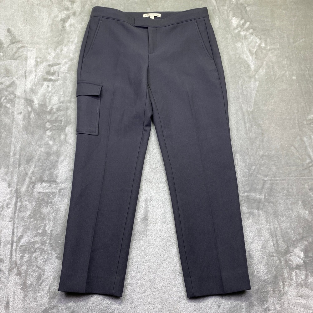 Banana Republic Heritage Collection Wool Women Gray Cargo Pants Sz 6 Fits 31"